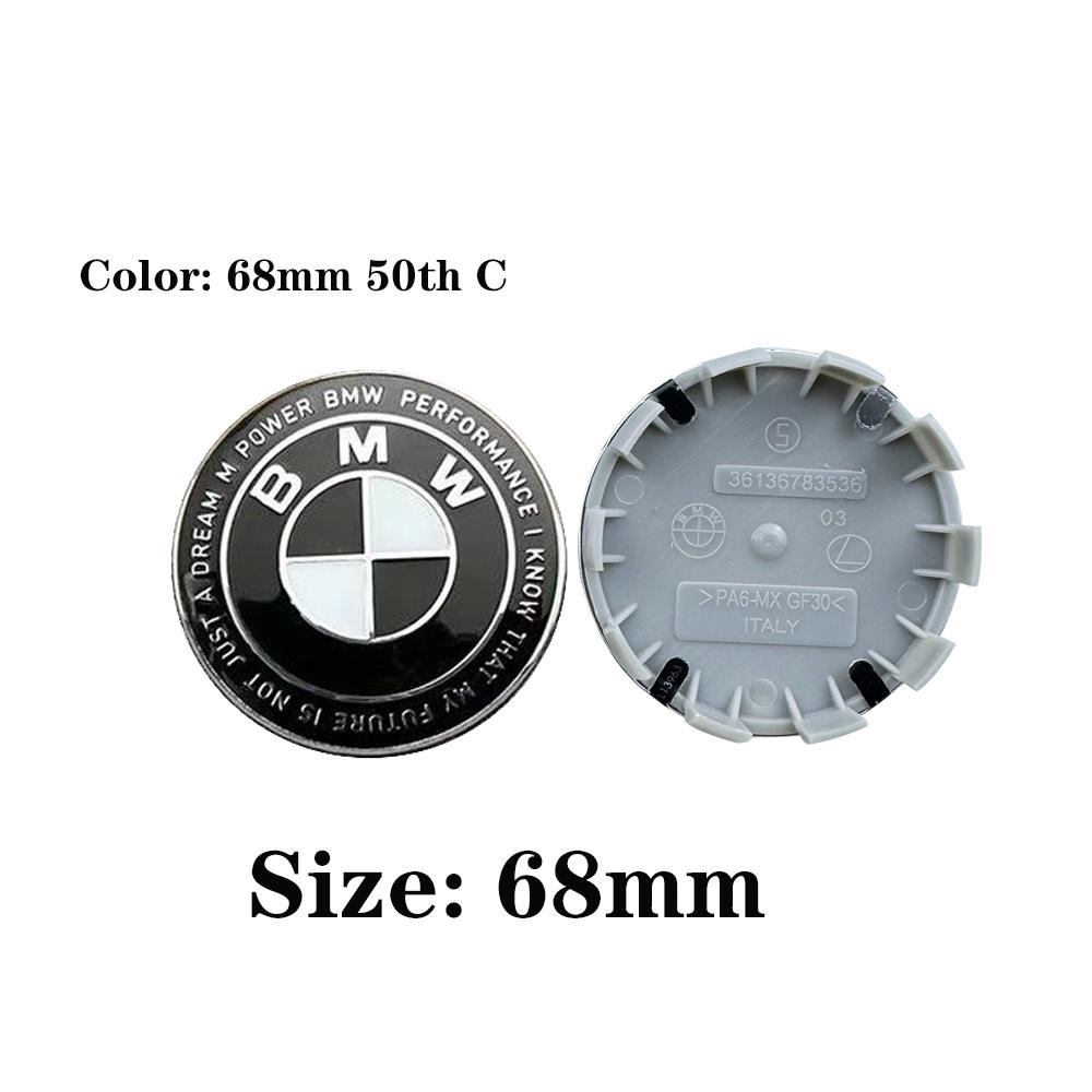 VGOP5 56mm68mm4pcs 10 Pin For mini bmw50th Anniversary Car Wheel Hub Center Cover Rim Caps Badge Emblem Logo Auto Exterior Accessories