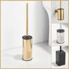 Stainless Steel Floor-Standing Toilet Brush Set - No Dead Angle Cleaning Brush