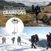 Walking Claw Crampon Stick Trekking Pole Cane Tips Climbing Cane Ice Tips Non Slip for Winter Outdoor Ice Snow Mountaineering
