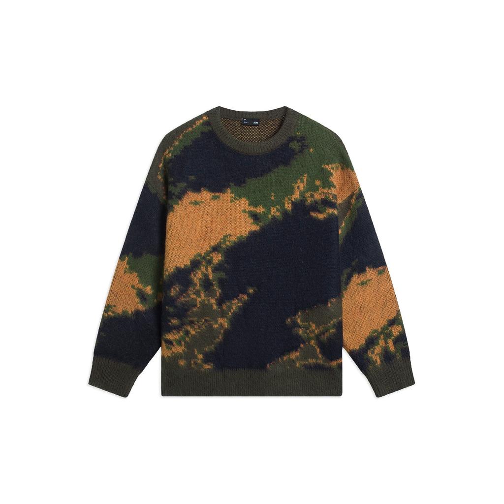 Li-Ning Свитер с tie-dye в стиле 'контрфлоу' 'Мультиколор' Мужской AMBS189-7