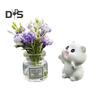 2 шт. комплект украшений для зеркала заднего вида автомобиля, симпатичная мини-ваза для цветов в виде кролика, украшения для приборной панели, аксессуары для салона автомобиля для женщин