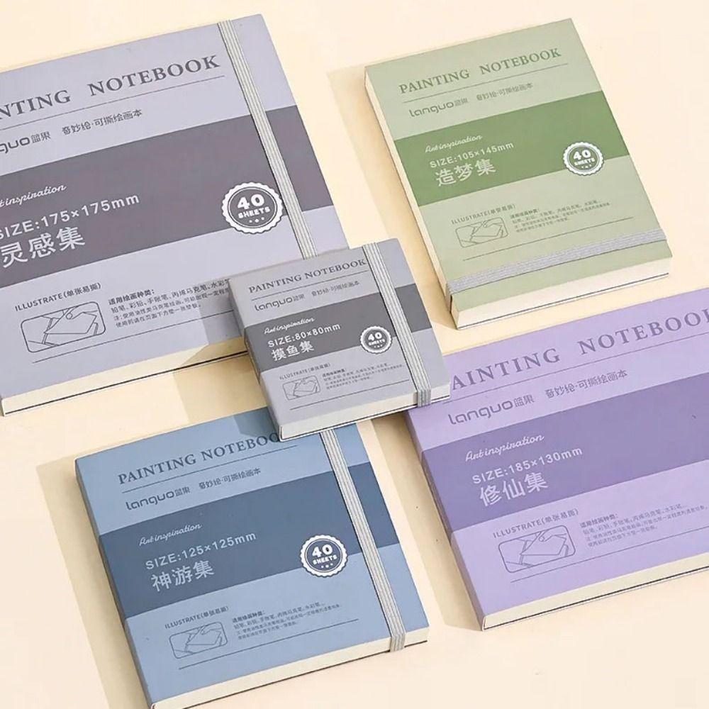 Thick Paper Sketchbook Handbook Hardcover Mini Drawing Book School Supplies