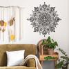 2 шт. Ближневосточная черная мандала для спальни, гостиной, входа, дома, фон для украшения стены, наклейки