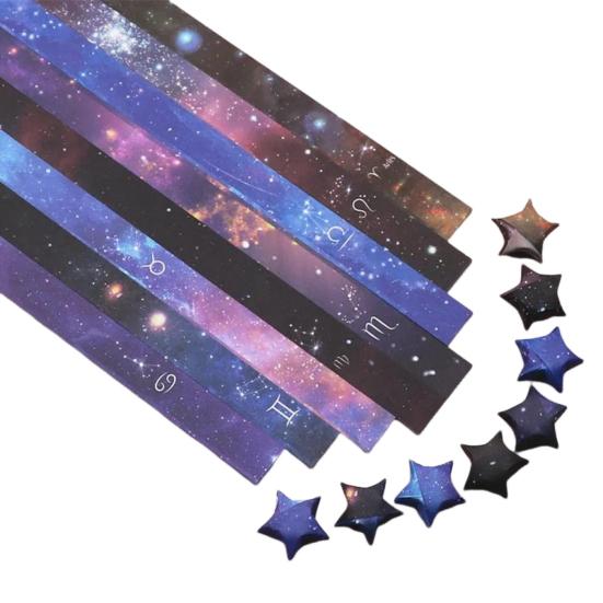 10 упаковок/1360 листов звезда оригами красивое звездное небо узор оригами звезда бумажные полоски DIY Art Craft украшения дома