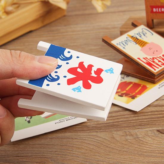 Декоративный держатель для карточек Прочный захват Дерево Все сочетается Вертикальный зажим для заметок