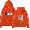 Attack on Titan Levi Ackerman Hoodie, Wings of Freedom Cherry Blossom Printed Pullover Hooded Sweatshirt Casual Long Sleeve Hoodie