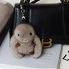 Cute Oudiao Velvet Long Eared Rabbit Doll Childrens Toys Plush Pendant Bags Schoolbag Keychain Hanging Drop Party Favors Gifts