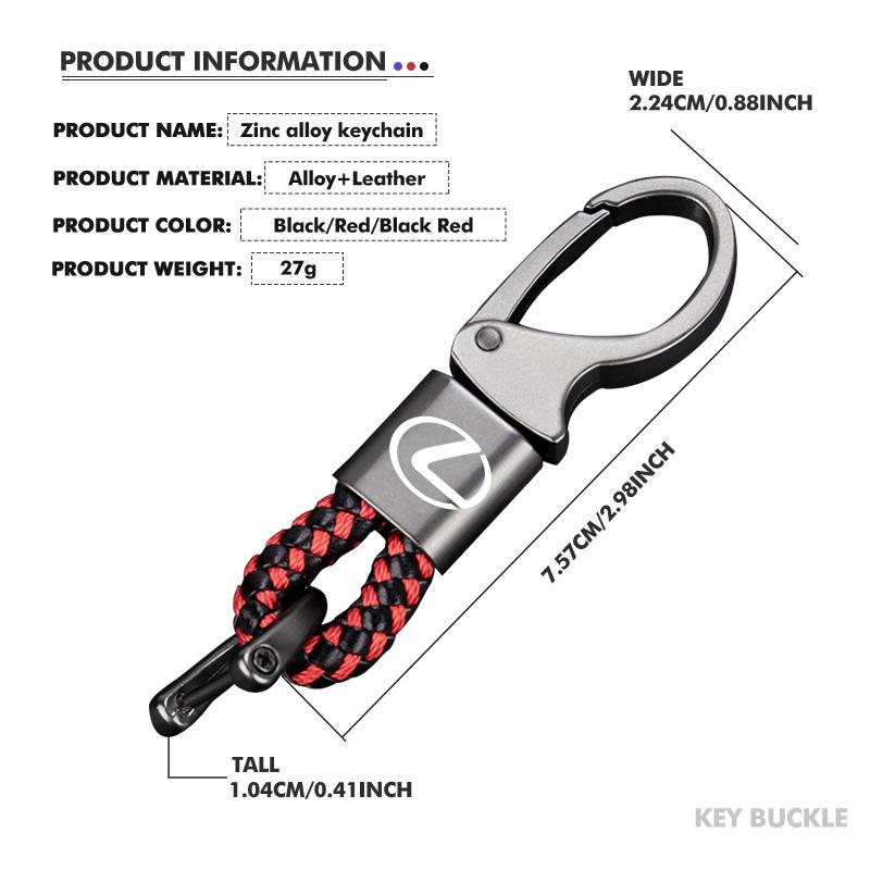 For Lexus Luxury Men Women Metal Key Chain Fashion Keychain Key Ring Holder RX350 IS250 CT200h ES250 ES300h NX300h IS200 GS300 PB9
