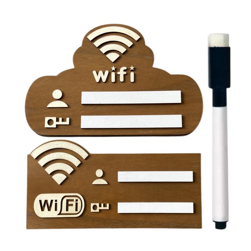 Знак Wi-Fi для гостей Деревянная доска Wi-Fi для гостей Ресторанная доска Wi-Fi для рукописного ввода учетной записи и пароля