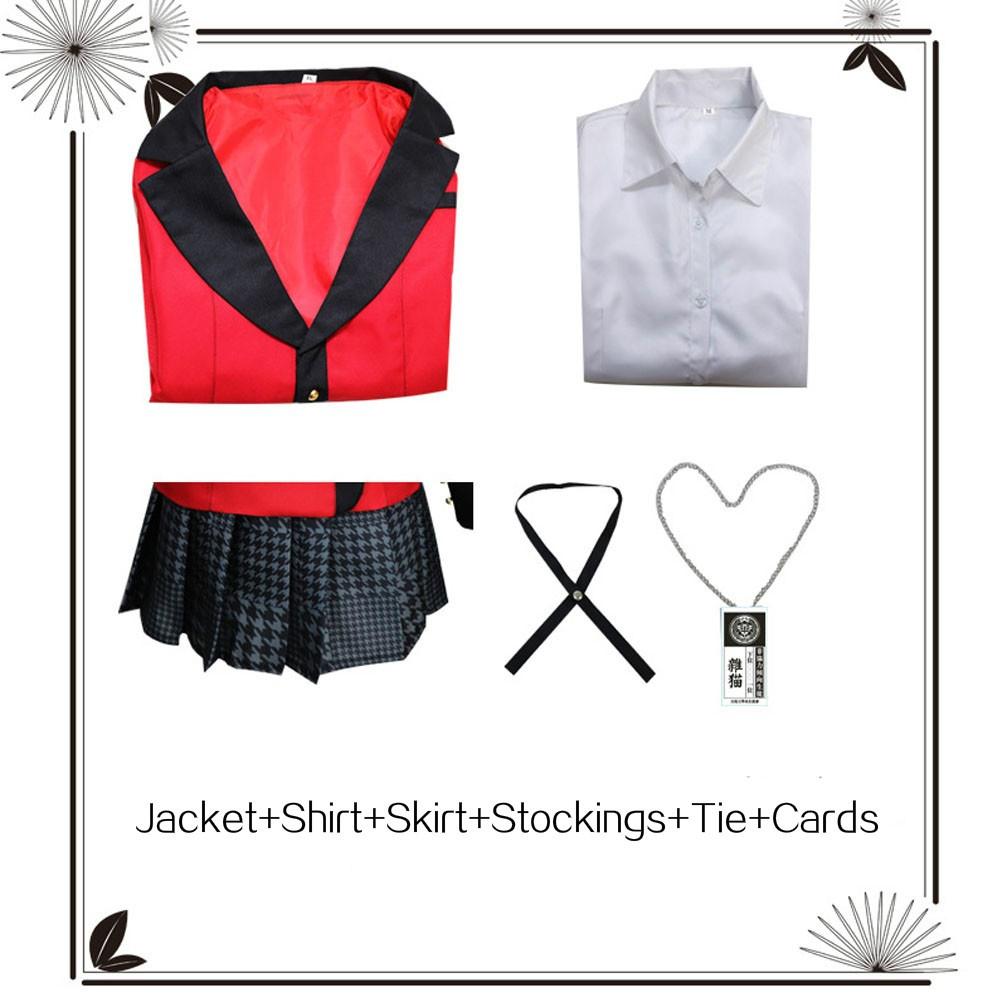 Cool Cosplay Costumes Anime Kakegurui Yumeko Jabami Japanese School Girls Uniform