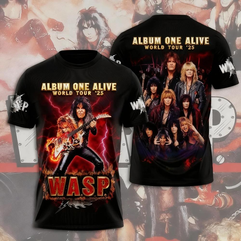 Горячие Аниме W.A.S.P Майки для Косплея Футболки 3D Печать Детские Мультяшные Футболки Летние Мужские Женские Харадзюку Короткий Рукав Y2k Топы
