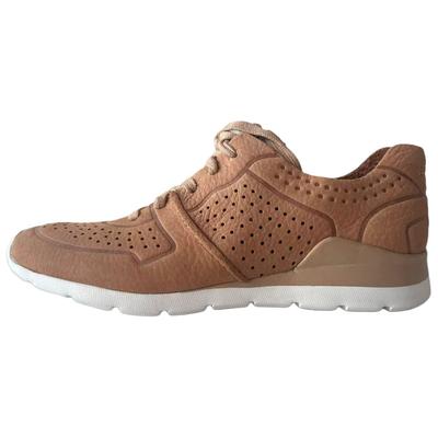 Tye Кожа Универсальные Круглый Носок Низкий Верх Повседневная Обувь Женские кроссовки Коричневый 1016674-ARY