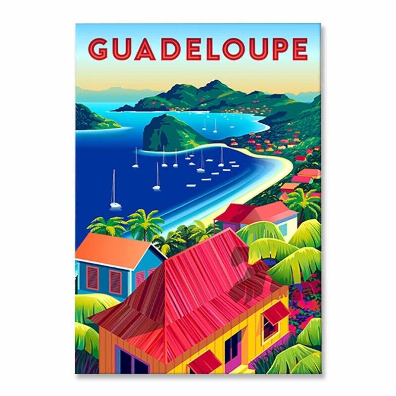 Vintage Famous City Landscape Posters Metal Tin Signs Italy France Greece Hawaii Retro Plate Wall Art Decor for Living Room Home