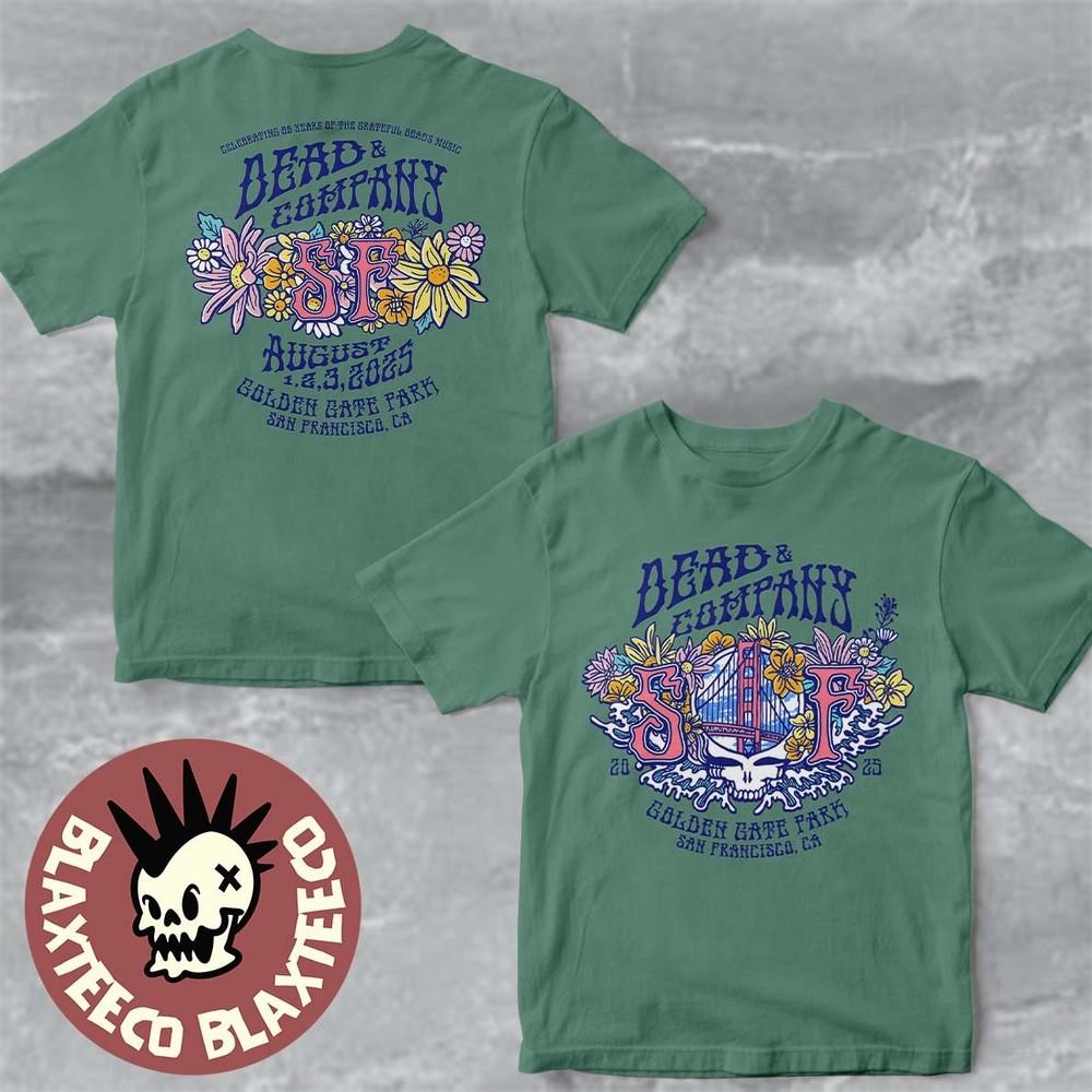 Dead And Company 60 Years Of The Dead 2025 Парк Золотые Ворота 1 2 3 Августа Унисекс Футболка