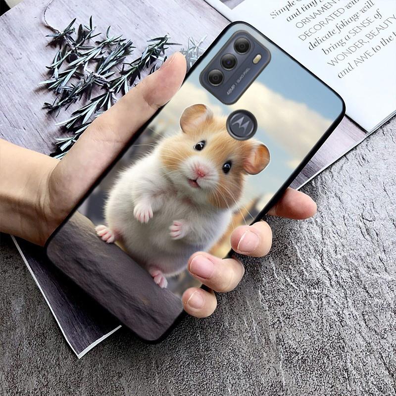 Cute Hamster Phone Case For Moto G84 G04 G22 G31 G32 G42 G52 G10 G20 G30 G60 G13 G14 G50 G100 G73 G23