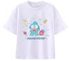 Sanrio 2026 Summer Comic Form Hangyodon Image 100 Cotton Printed Casual Tshirt Adult Children Parentchild Top Casual Wear