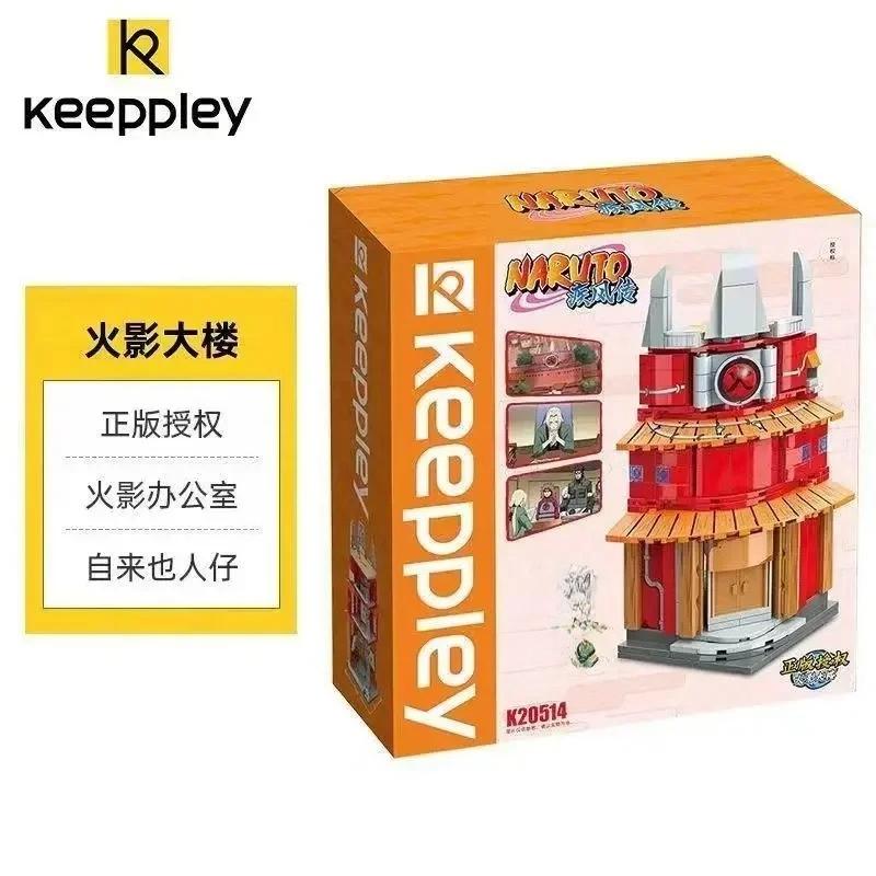 Keeppley Naruto Уличный вид Строительные блоки Узумаки Наруто Хатаке Какаши Модель Дома Игрушки Детские Пазлы Подарок на День Рождения