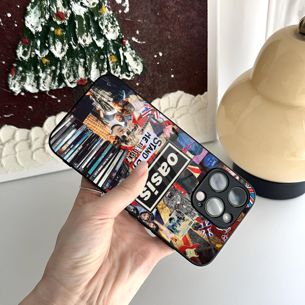 Rock Band O-OasisES Phone Case For IPhone 16 17 13 14 12 15 11 Pro Max Plus Mini XR Tempered Glass Coque