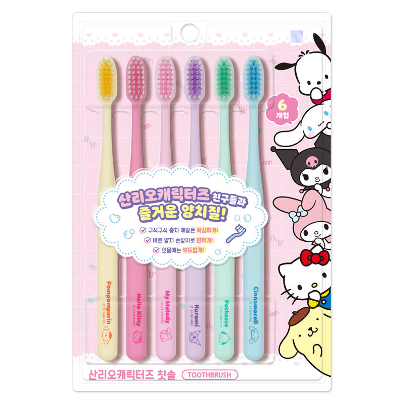 Sanrio Characters Toothbrush 6P (25019109)