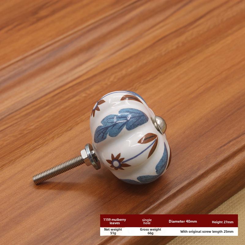 Керамическая ручка с одним отверстием в европейском стиле для шкафов и ящиков