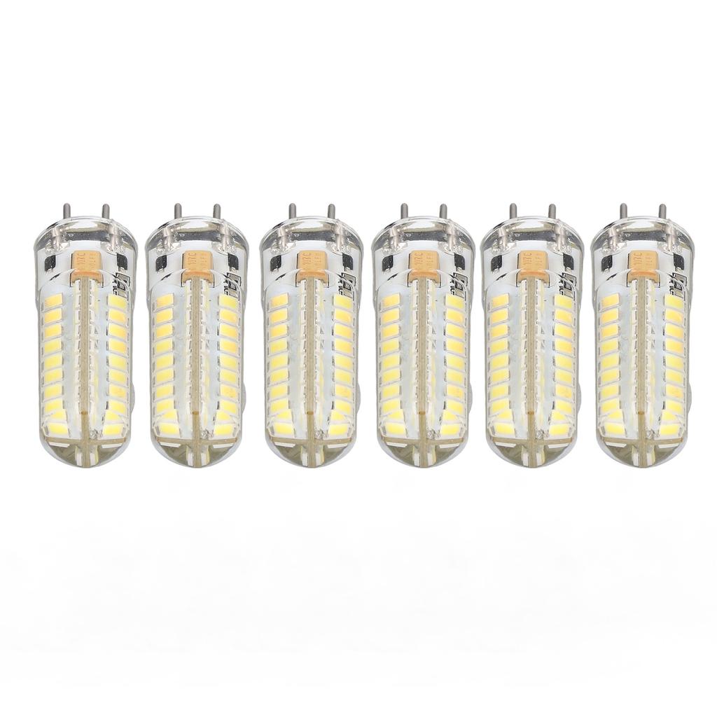 6Pcs GY6.35 LED Bulb 7W AC DC12V 700lm 72 LEDs 360 Degree LED Corn Light Bulb for Pendant Lamps