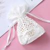 Round Hole Lace Bag Jewelry Storage Bag Milk Yarn Bundle Pocket Drawstring Bags Packaging Party Wedding Favors Gift