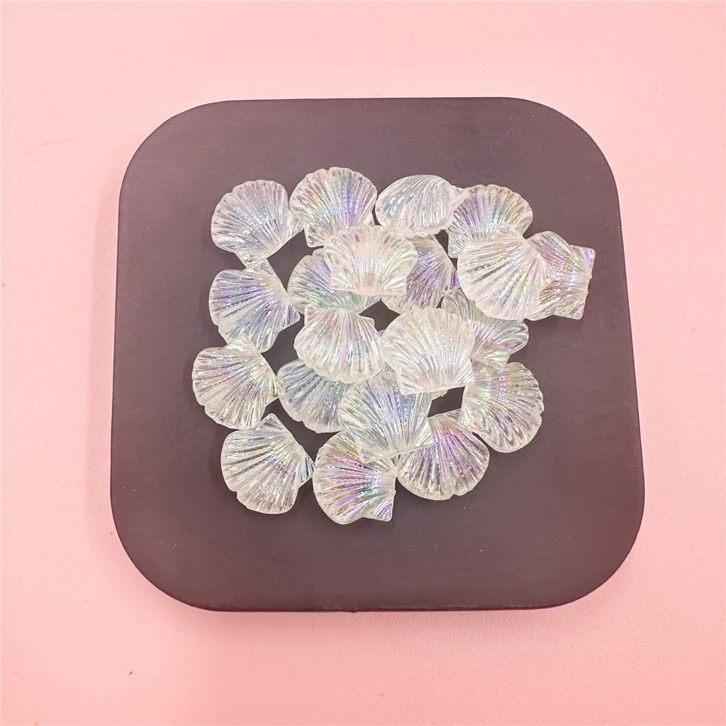 Креативные акриловые бусины из ракушек 8 цветов, 20 шт., ожерелье своими руками, аксессуары ручной работы, бусины из ракушек AB, акриловые украшения в стиле океана