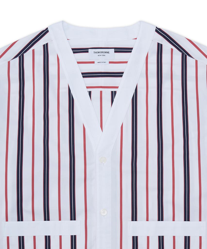 Thom Browne Variated Rep Stripe Poplin Combo Long Sleeve Cardigan - Mix / Mwl436Cf1152960