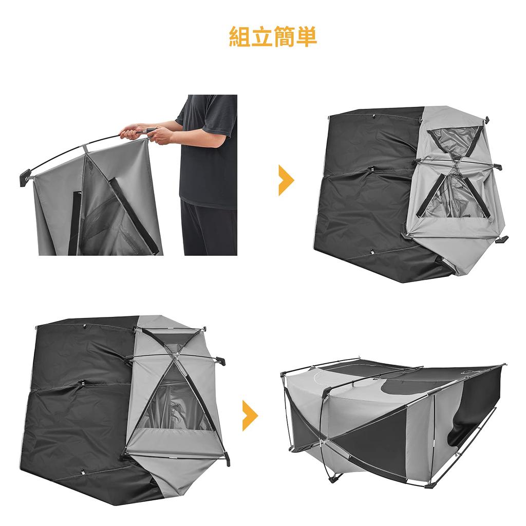 KingCamp Changing Emergency Toilet Simple Shower Простой сменный пляжный частный туалет на открытом воздухе Аварийный туалет Легко и удобно Поставляется с сумкой для хранения