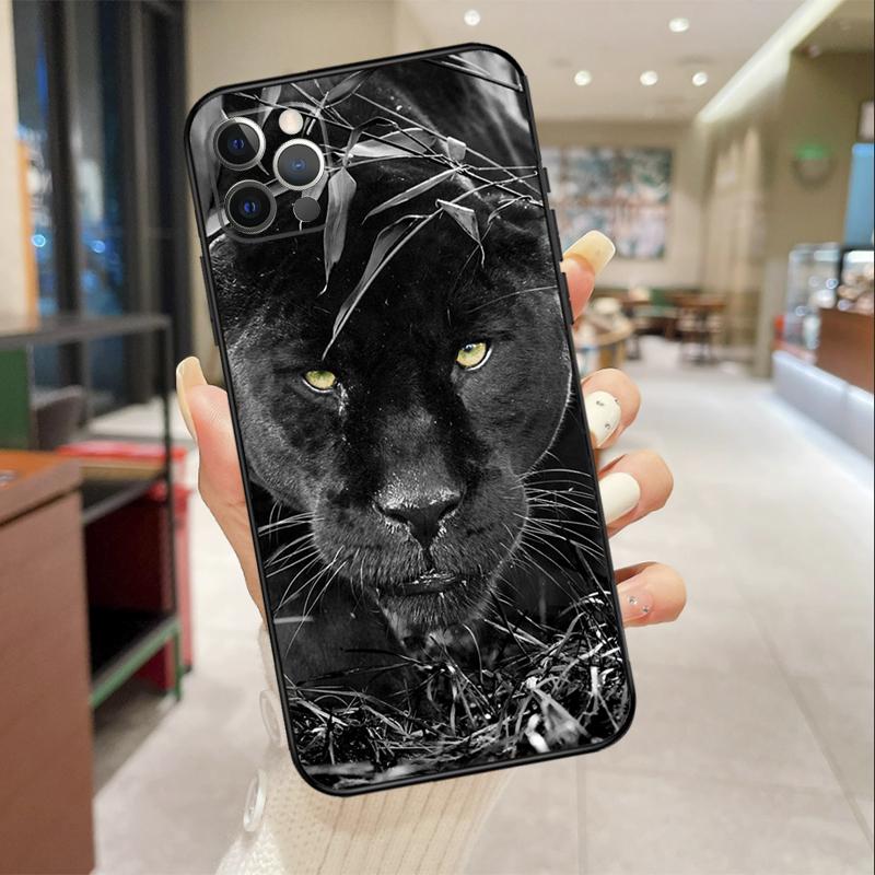 Чехол для телефона с изображением животного Льва Тигра Для iPhone 17 Air 16 14 13 11 15 Pro Max mini 15 16 Plus 16e Защитная крышка