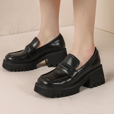 Распродажа женской обуви 2024 года. Модные лоферы. Женские туфли на высоком каблуке. Офисные туфли на платформе. Женские туфли без застежек на квадратном каблуке. Женские туфли Zapatos.