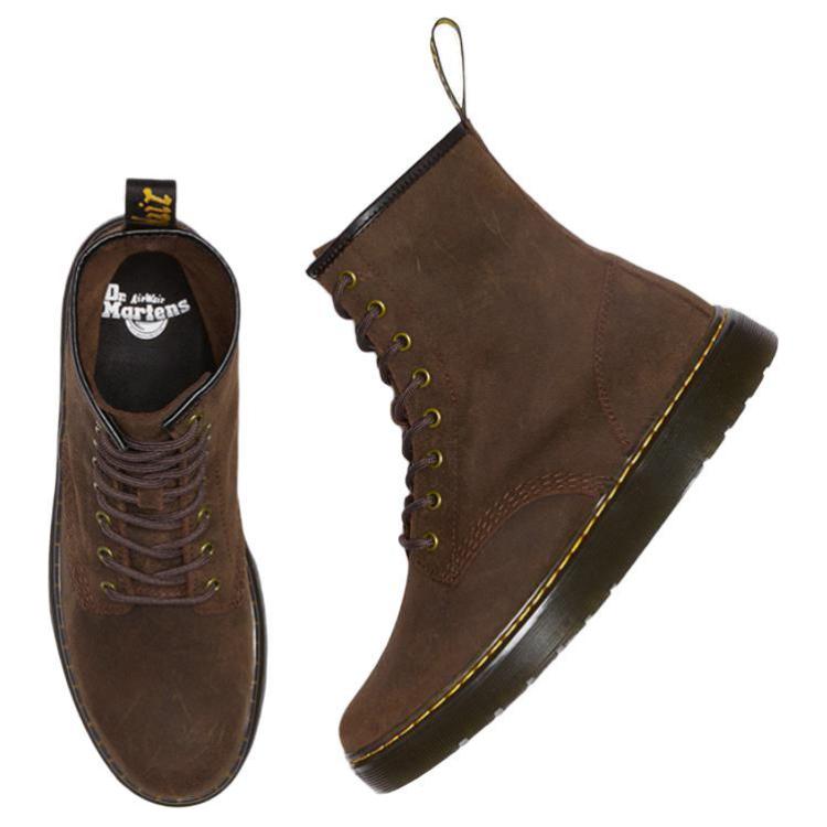 Dr. Martens Кожаные Универсальные Удобные Короткие Ботинки Ботинки Унисекс Коричневые 31543201