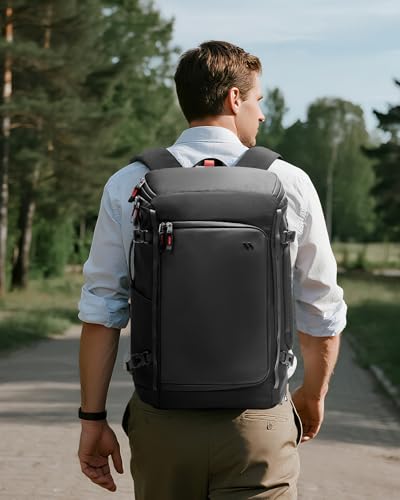 Дорожный рюкзак Inateck 40 л, для ручной клади в командировках, с быстрым доступом TSA, 7 отделений, водонепроницаемый, противоугонный, экологически чистый, идеально подходит для путешествий
