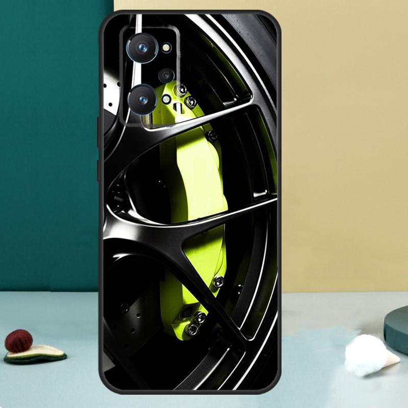 Sports Car Wheel Tire Speed For Realme 13 12 10 11 14 Pro Plus GT 6 5 6T GT7 Pro C55 C53 C51 C21Y C25S C75 C67 C61 Case