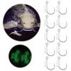 10Pcs High Strength Luminous Live Shrimp Fishing Hooks Heavy Duty Fishing Fixed Hooks Live Bait