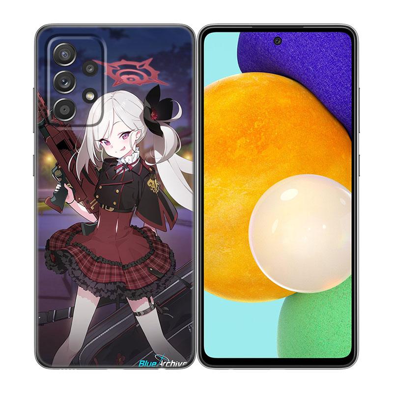 Blue Archive Game Phone Case For Samsung A13 A22 A24 A32 A23 A25 A34 A35 A52S A53 A54 A55 A73 5G A12 A14 A15 A31 A33 A50 A51 A72