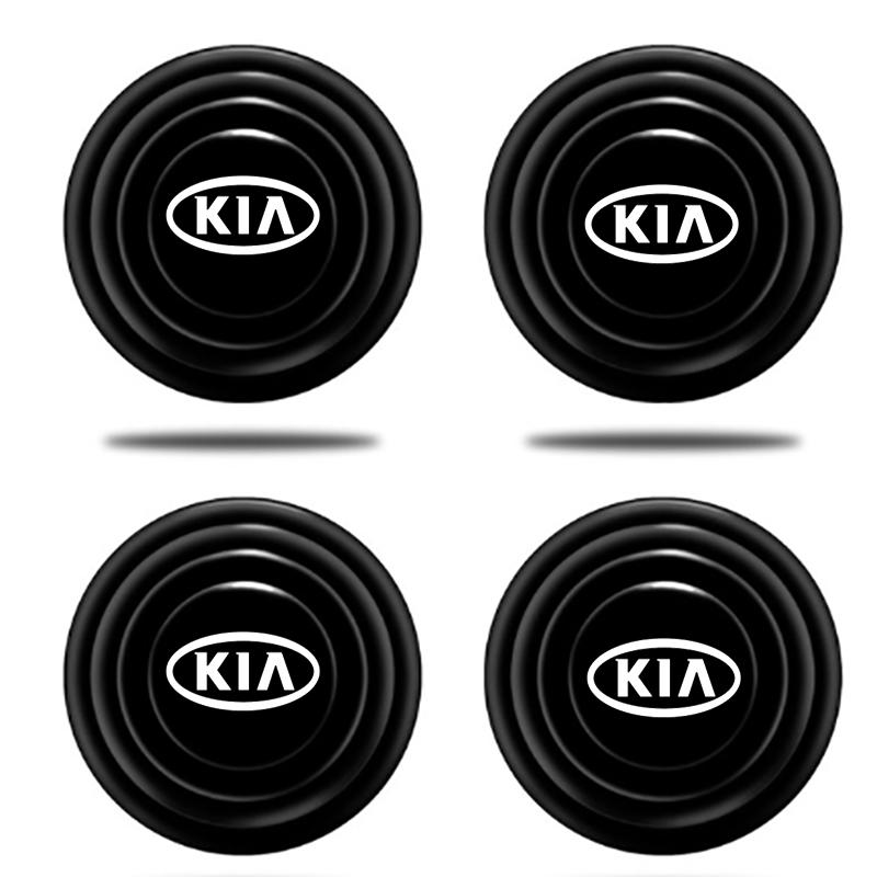 LYSH4 For Kia Rio Ceed Sportage Cerato Soul Picanto Car Silicone Door Shock Stickers Absorber Soundproof Buffer Pier auto Accessories