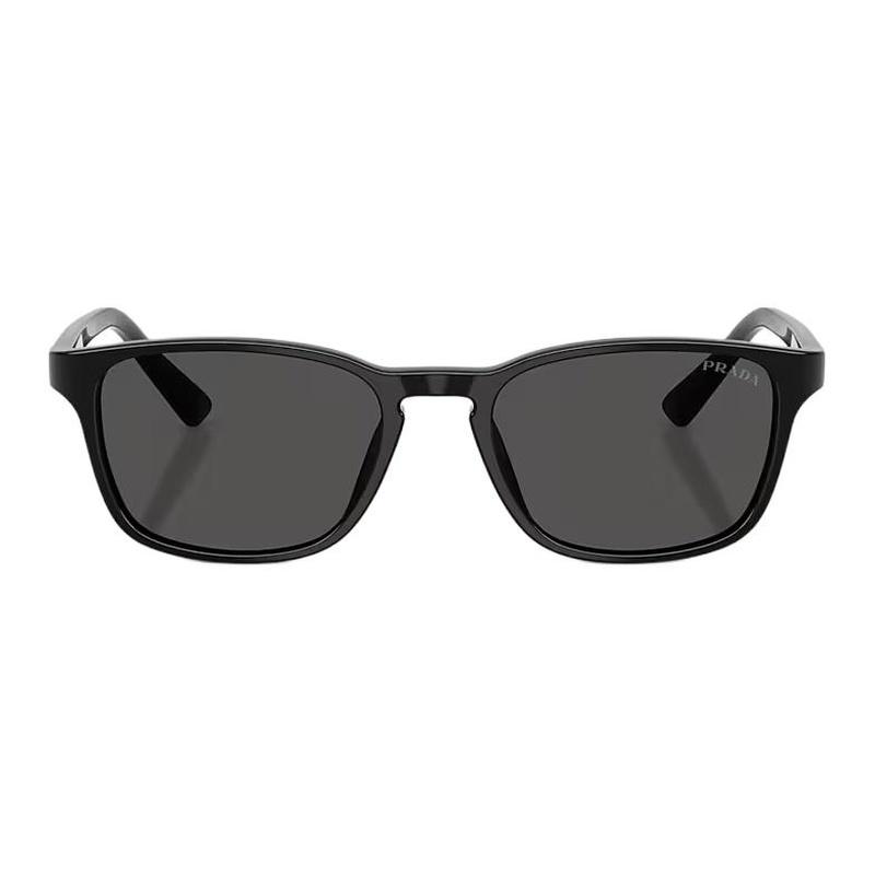 Prada Солнцезащитные очки прямоугольные из ацетата с логотипом на дужках, унисекс, стиль для пары, черные