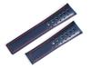 King Watch Parts Compatible with Tag Heuer Monaco D Buckle External Product Cowhide Perforated Belt Type 1 Navy Red Stitch [Import Original] 22/18mm