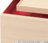 Jubako Fine Wood and Tsukasa White x x Made in Japan J-kitchens 3-Tiered Box, 5.5-inch, Paper, Wood, 16.5cm 16.5cm 16.1cm,