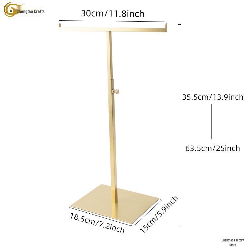 Т-образная подставка из нержавеющей стали для демонстрации сумок и шарфов