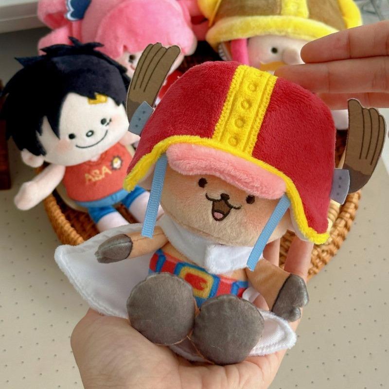Новая плюшевая игрушка из арки Элбас One Piece V3 Хлопковая кукла Ребенок Луффи Чоппер Перона Усопп Хлопковая кукла Декор для сумки Аниме Для коллекционеров аниме