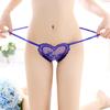 Sexy Women Solid Color Honeymoon G-String Heart Underwear Thong Panties Briefs