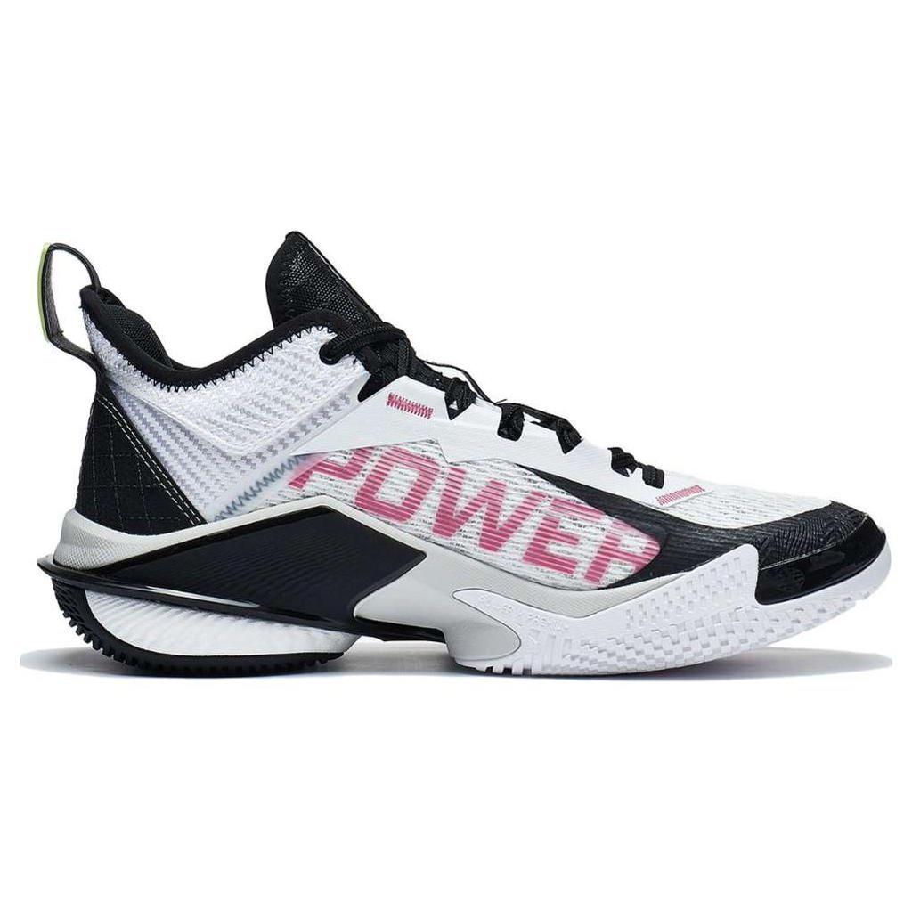 Li-Ning Air Strike 10 Cushioning Support Stability Anti-Slip Mid-Top Basketball Shoes Men Basketball Shoes White ABAT089-1