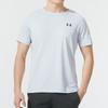 Under Armour Футболка Solid RUSH Technology для бега и тренировок, быстросохнущая, прохладная, дышащая, с круглым вырезом, спортивная, с коротким рукавом, мужская, белая 1383700-014