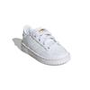 Adidas Originals Team Court El I Low Top Casual Sneakers Baby Sneakers White EF6827