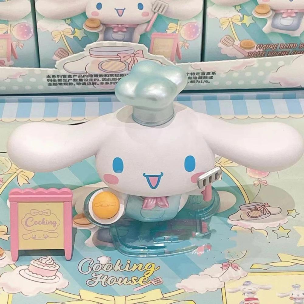 Оригинальная MINISO Sanrio Blind Box Cinnamoroll Серия «Кулинарная хижина» TidePlay Украшения Модель Каваи Аниме Кукла Украшение Детская Игрушка Подарок
