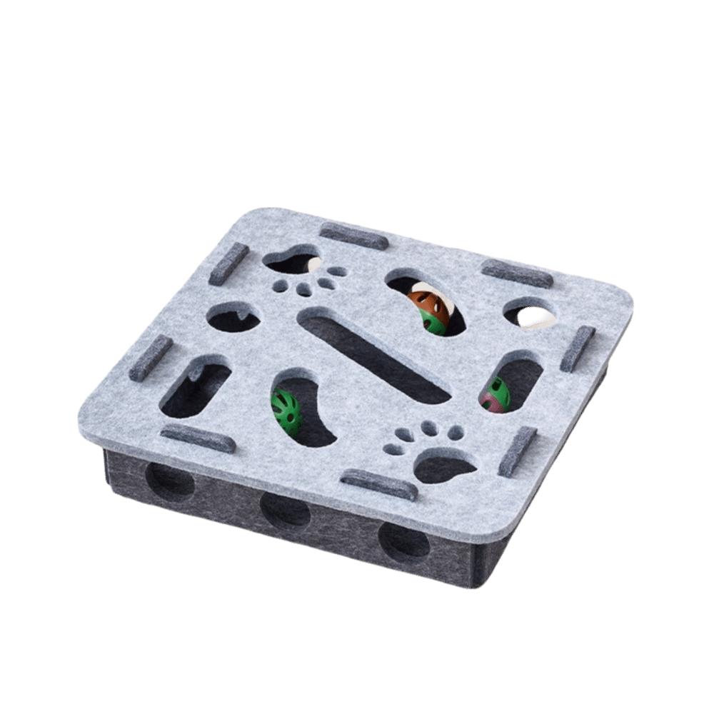 Felt Cat Puzzle Box Compact Size Cat Exercise Toy Durable Pet Entertainment Supplies  Kitten