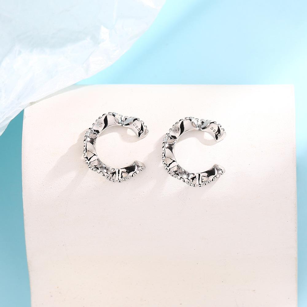 Mobius Sweet Cool Ear Clips Neutral Wind Ol Commuter Spiral Waves Неправильные ушные косточки Clips No Ear Piercings