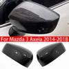 Для Mazda 3 Axela 2014- Автомобильное Зеркало Заднего Вида Боковое Зеркало Крышка Колпачок Крыла Наклейка на Кузов Отделка Дверной Карты Корпус Под карбон